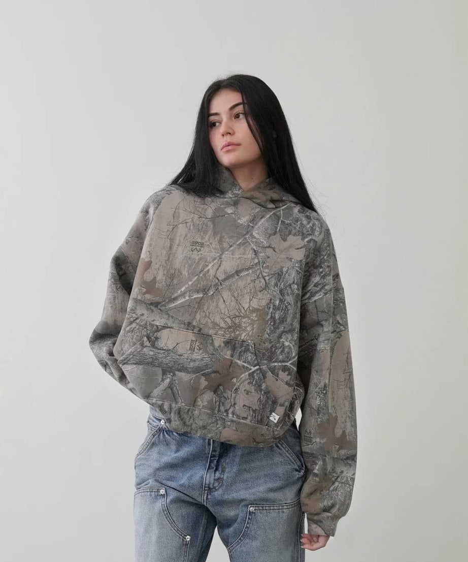 Camouflage Street Men's And Women's Hoodie
