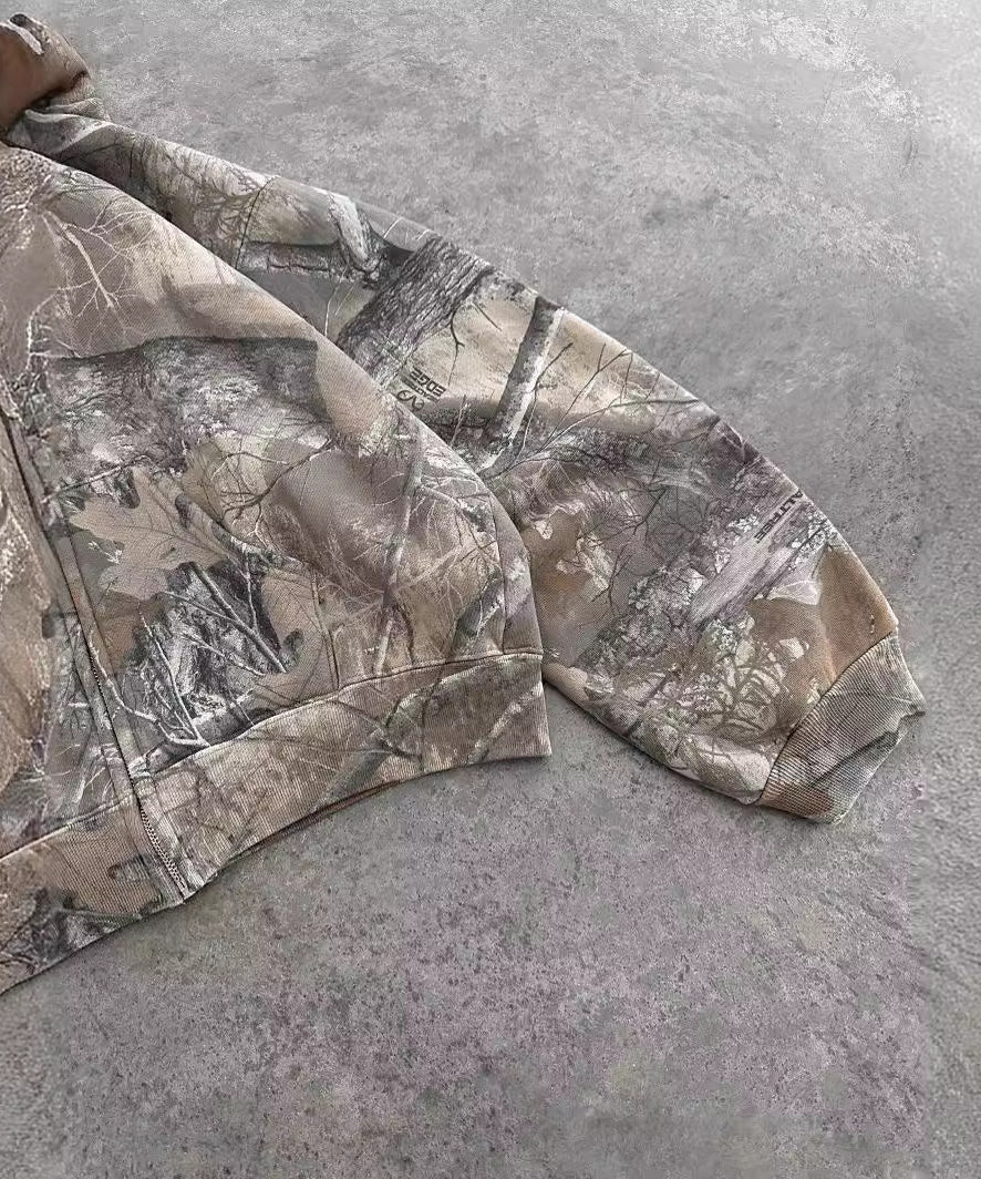 Camouflage Street Men's And Women's Hoodie