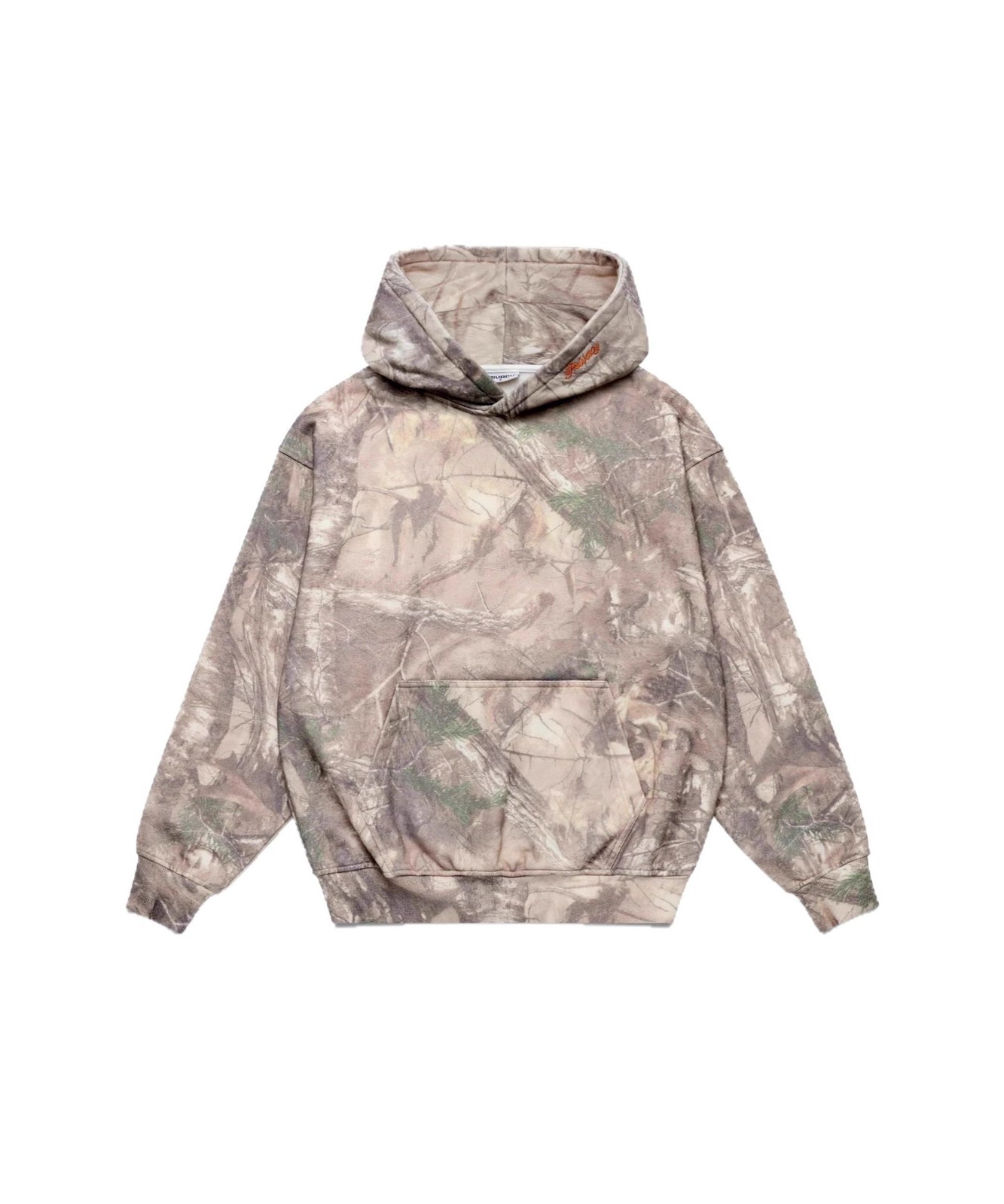 Women's Fashionable Printed Camouflage Maple Leaf Hoodie Top