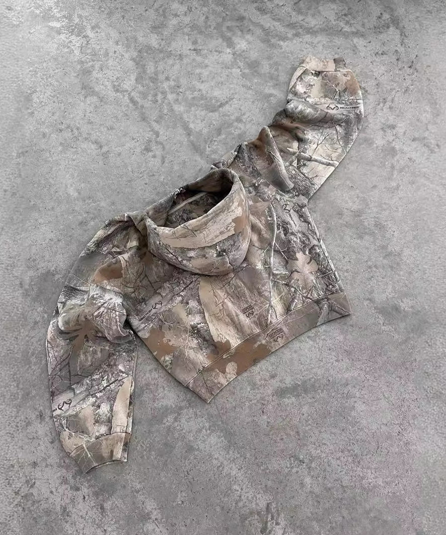 Camouflage Street Men's And Women's Hoodie