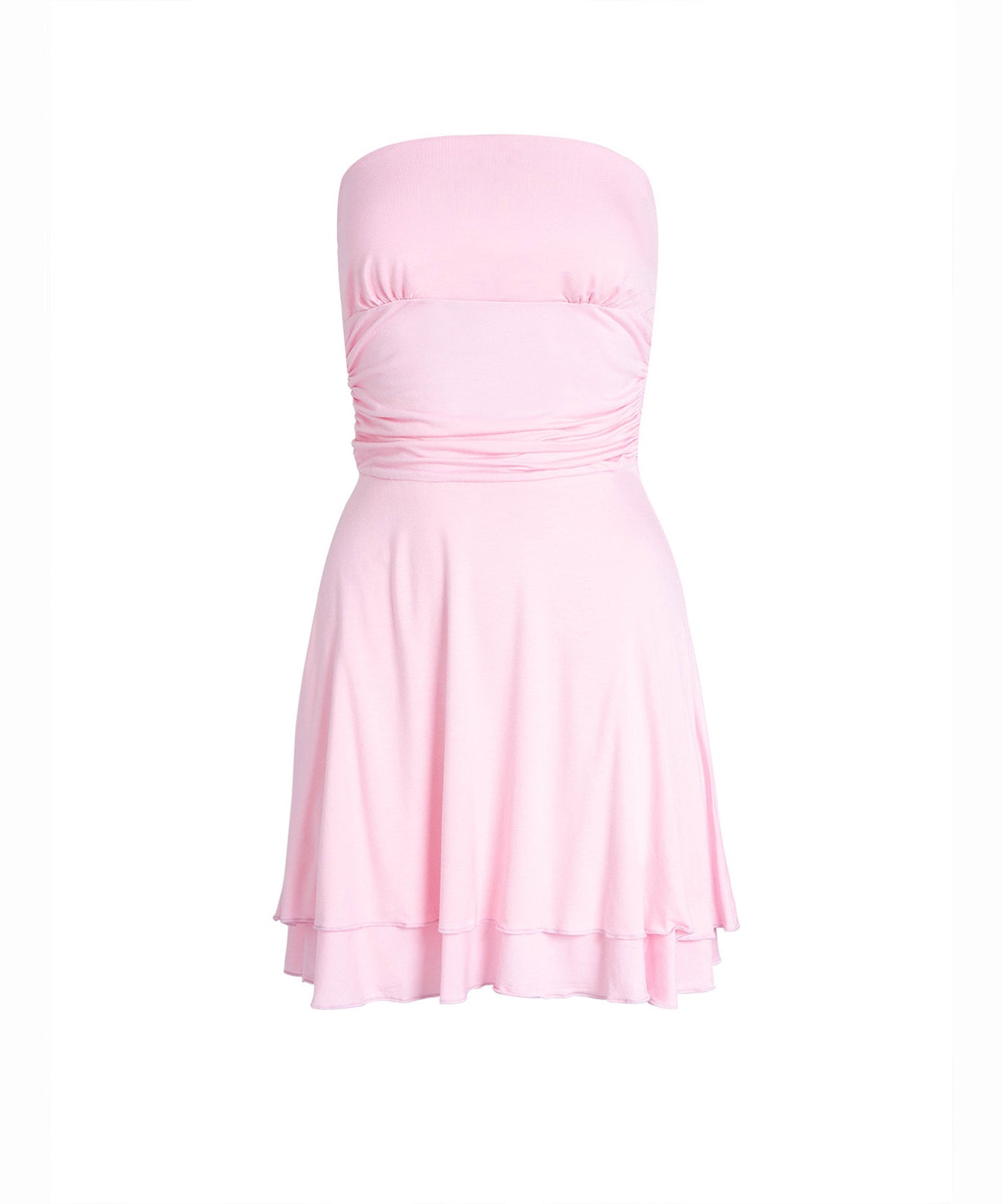 Y2K Tube-top Short Dress Summer Sexy Pleated Tight Dresses For Womens Clothing