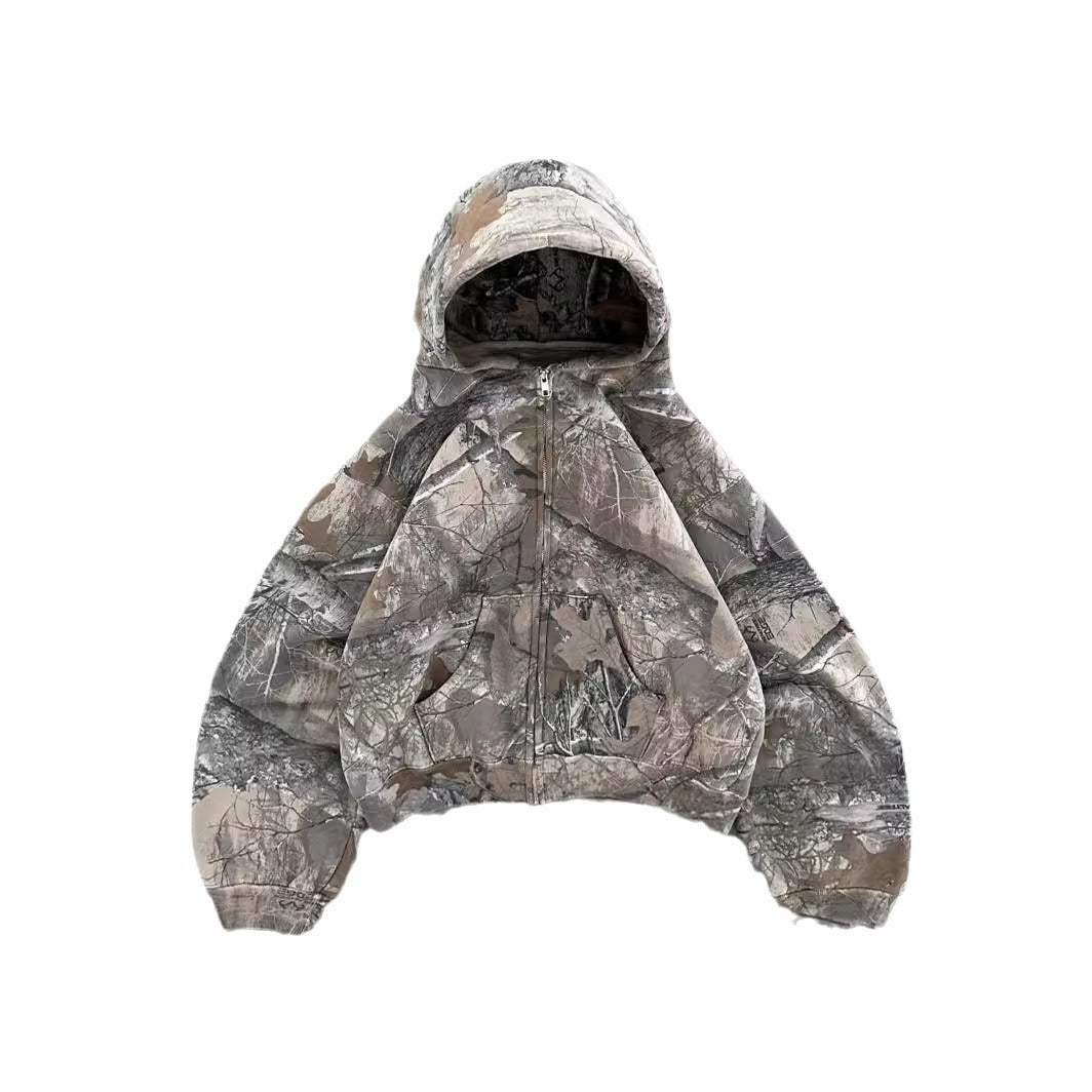 Camouflage Street Men's And Women's Hoodie