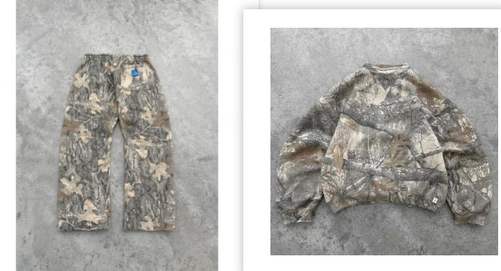 Camouflage Street Men's And Women's Hoodie