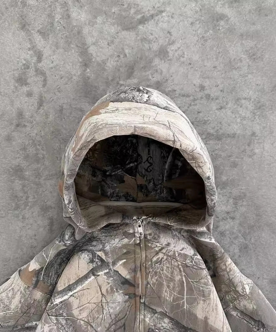 Camouflage Street Men's And Women's Hoodie