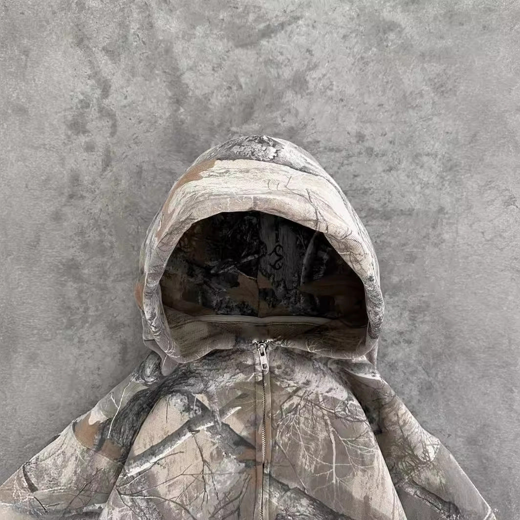 Camouflage Street Men's And Women's Hoodie